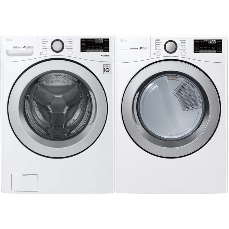 White and Gray LG Front Load Laundry Pairs From New Country Appliances