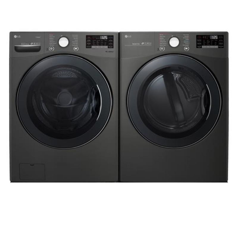 Black LG Front Load Laundry Pairs From New Country Appliances