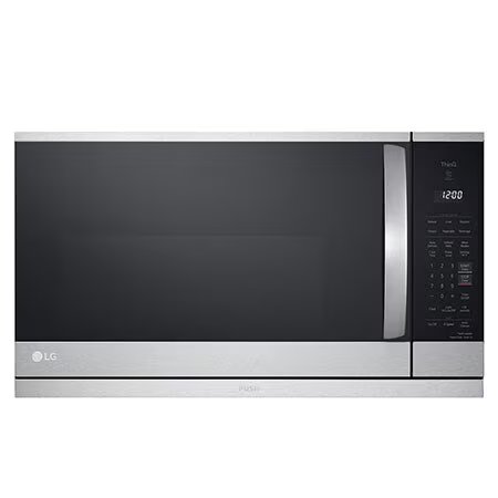 LG Smart Grey and Black Microwave- New Country Appliances