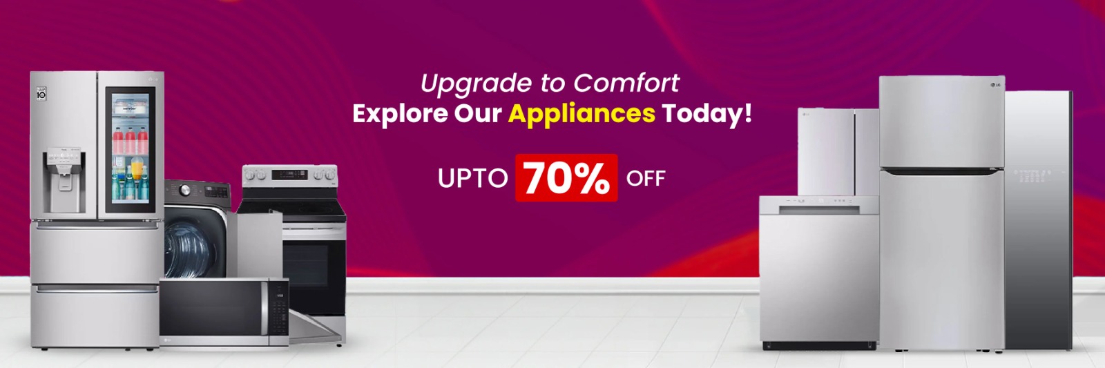 New Country Appliance- Upto 70% OFF Banner